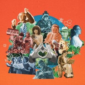 Lots of images of people living the life they choose to lead, and doing the things that matter to them, with a heart at the centre.